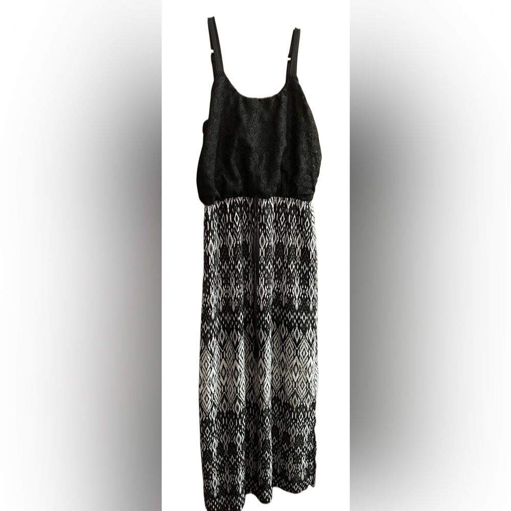 Black and White Patterned Dress